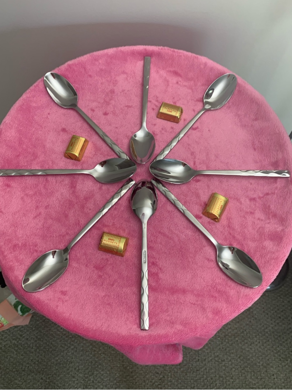 Oneida Shui Pattern Stainless Steel Teaspoon Set of 8 NWOT